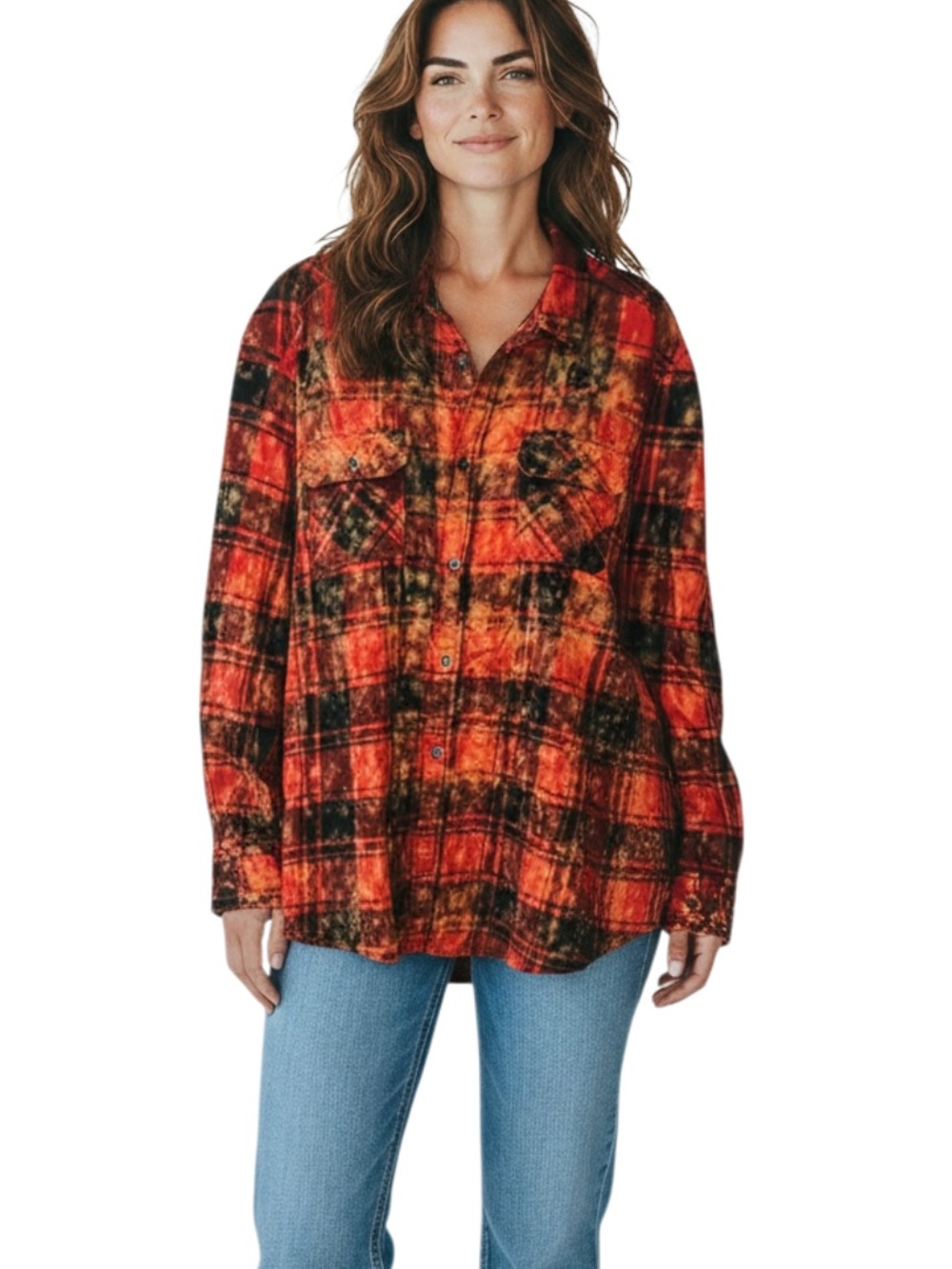 Angry Minnows Clothing Co. Red Plaid Flannel Check Shirt